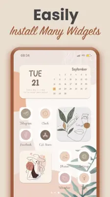 Widget 2023 Aesthetic Widgets android App screenshot 0